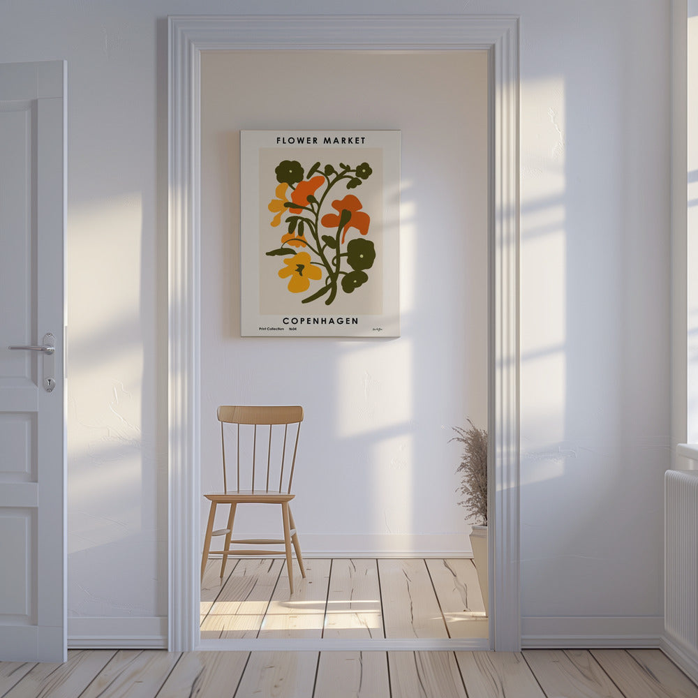 Marché aux fleurs. Copenhague | Tableaux sur Toile