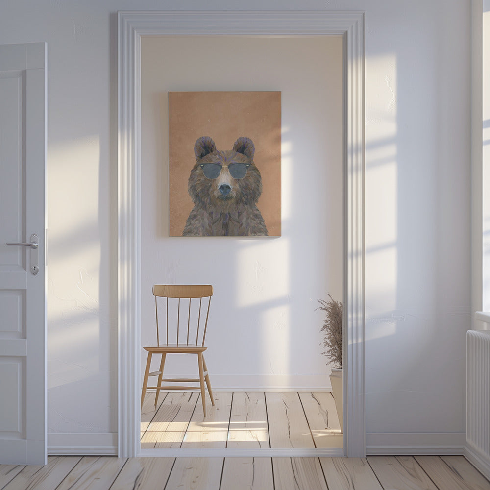 Cool Bear Portrait | Canvas