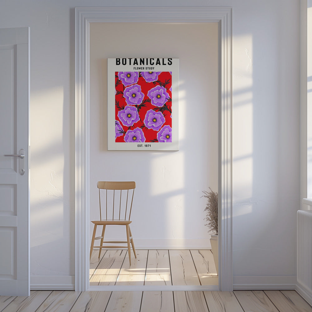 Étude des fleurs botaniques | Tableaux sur Toile