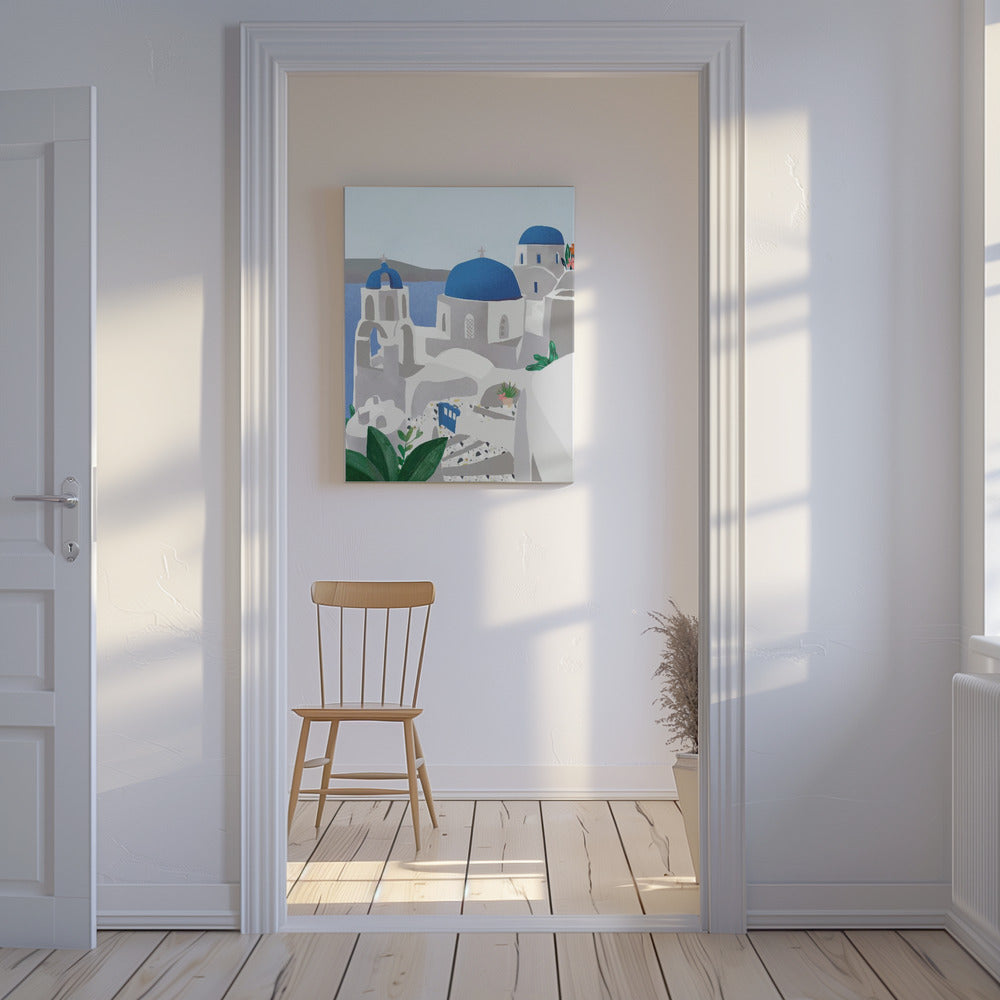 wyspa Santorini | Wydruki na łótnie