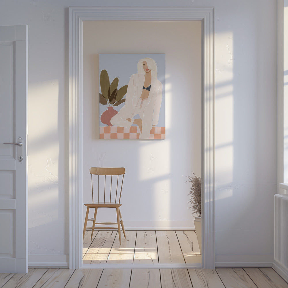 Trop paresseux pour faire du yoga | Tableaux sur Toile