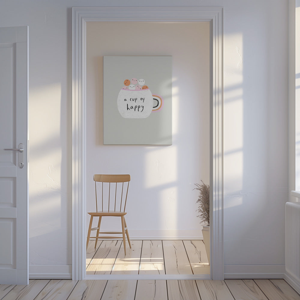 Een kopje geluk | Canvasprints