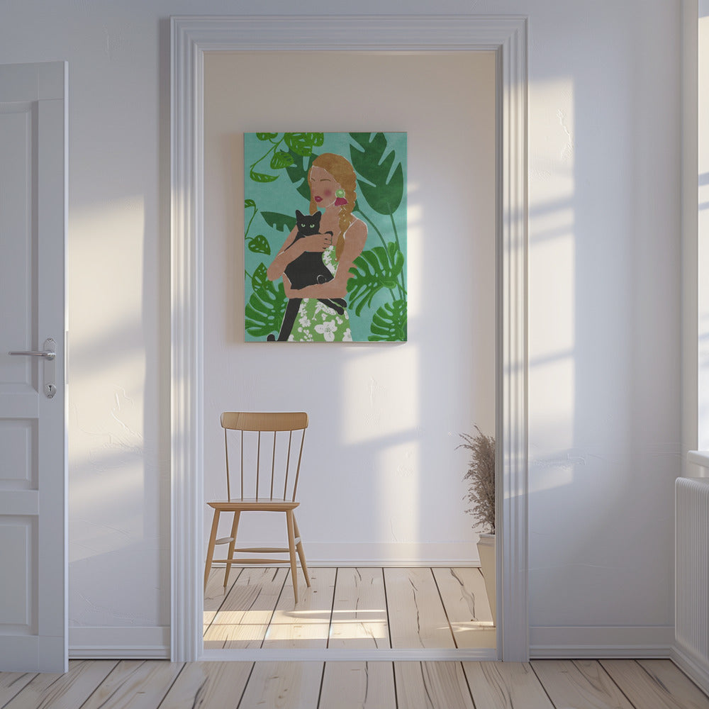 Amante dei gatti | Stampe su Tela