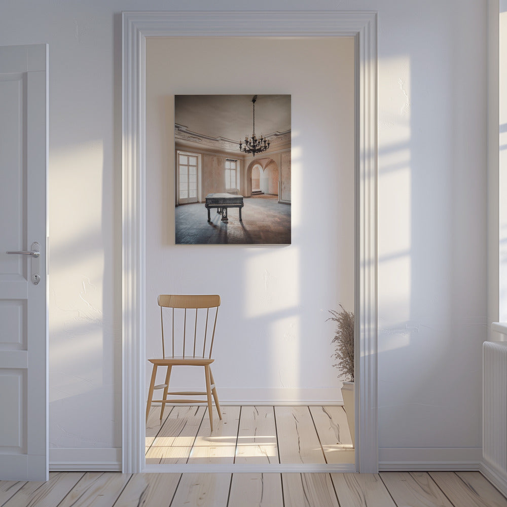 Piano i ett övergivet slott | Canvas