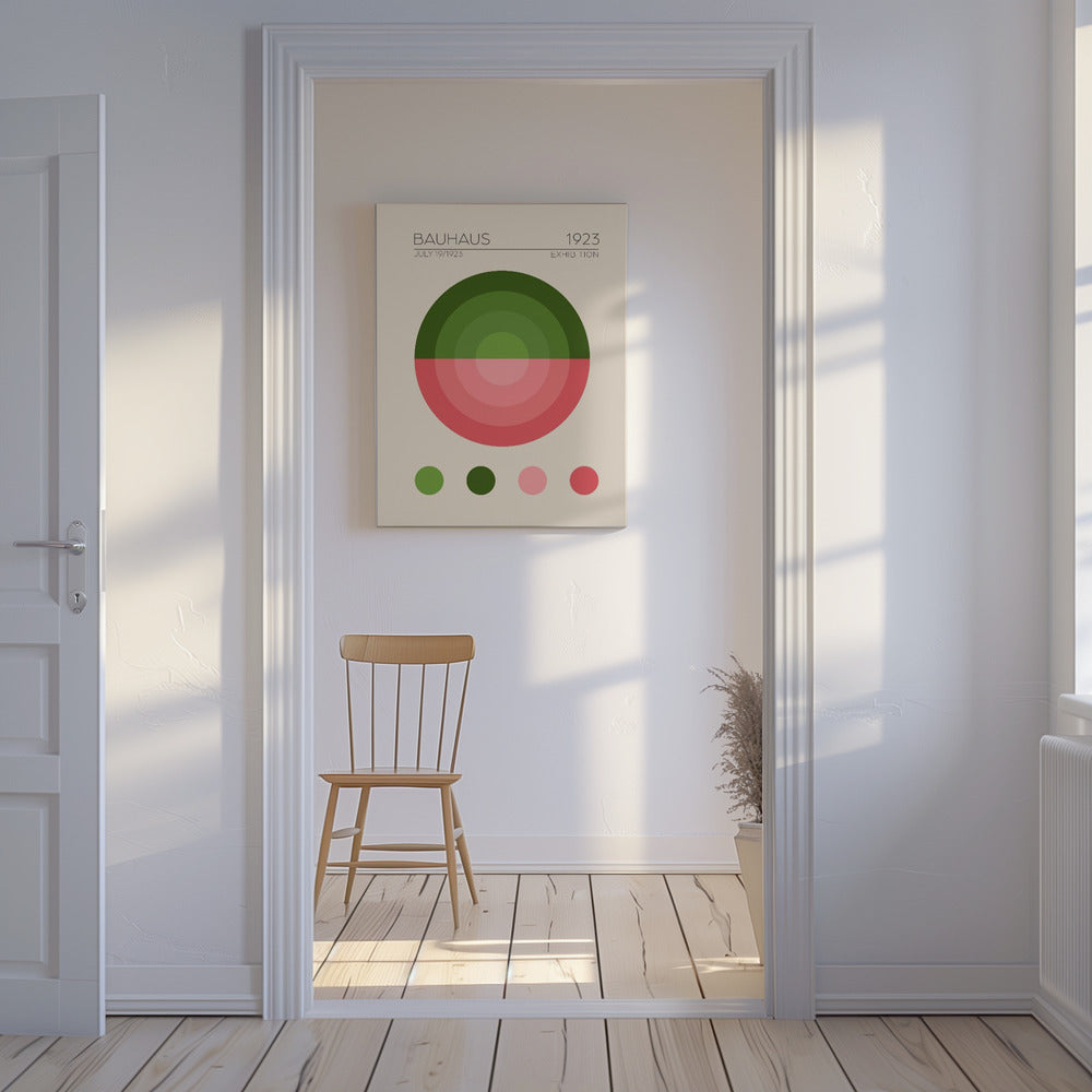 Bauhaus Grön Lägenhet | Canvas