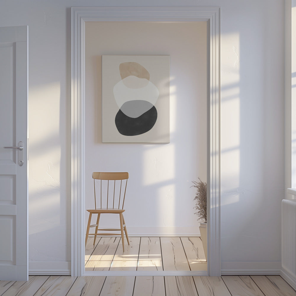 Beige Boho Formen | Leinwand-Bilder