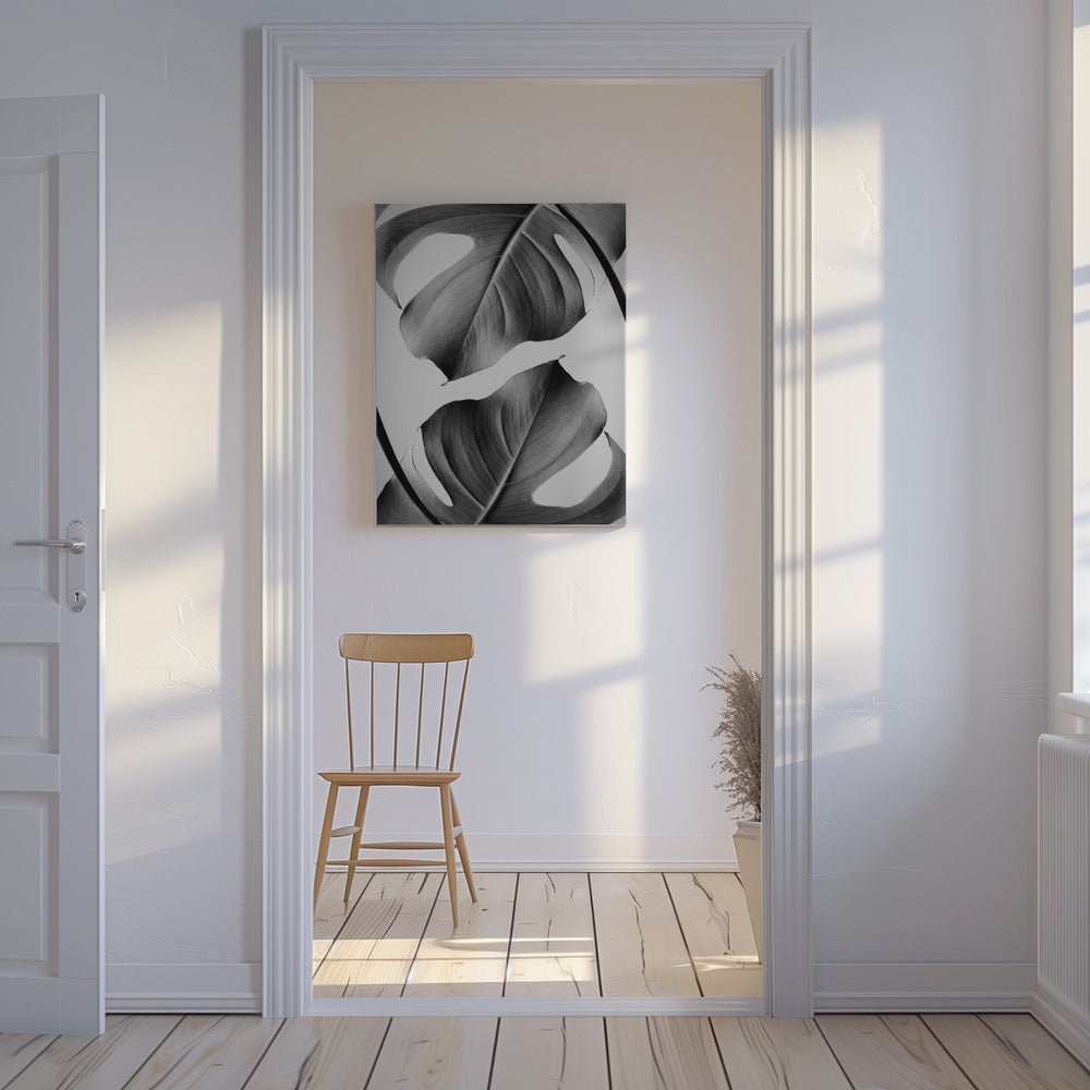 Monstera Monocromatico | Stampe su Tela