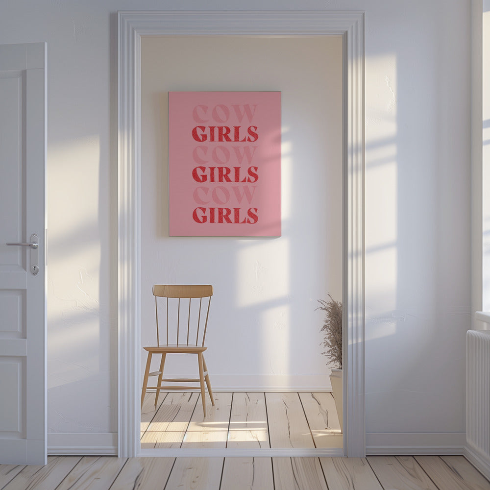 Ragazze Cow Ragazze Ragazze | Stampe su Tela
