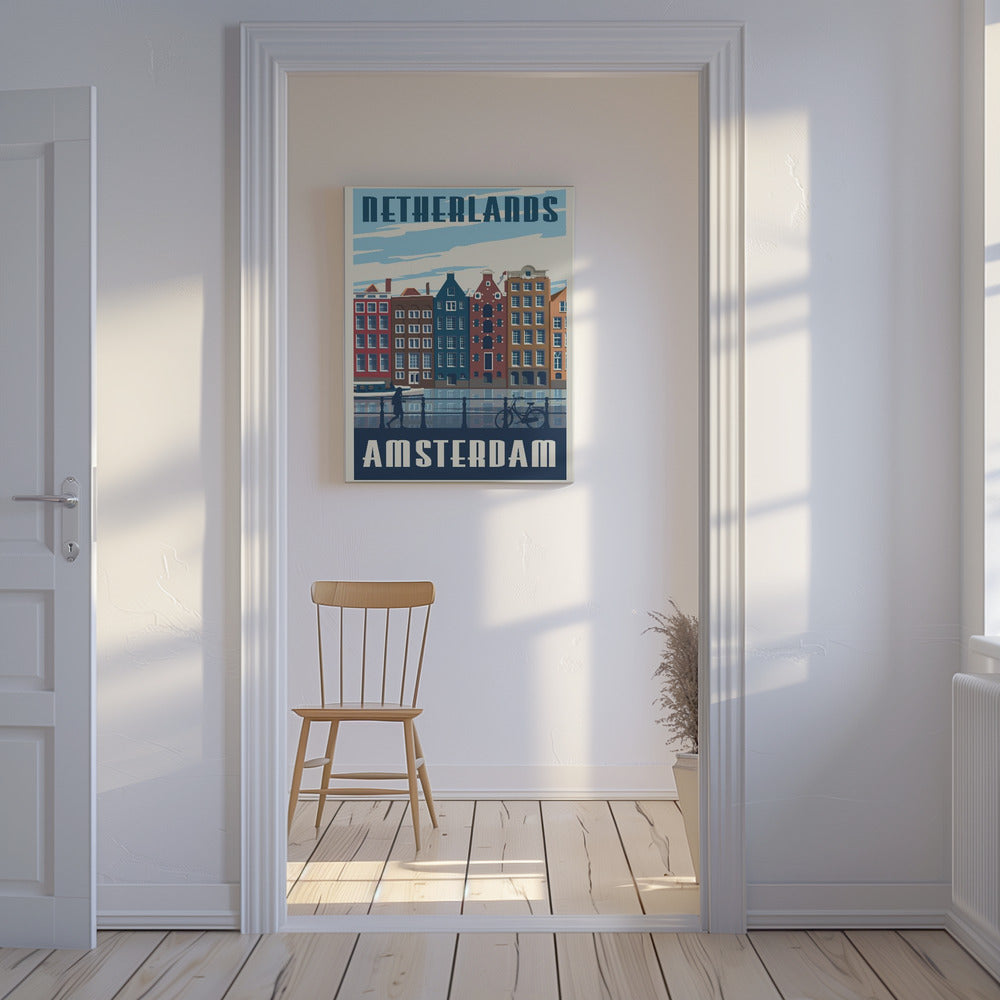 Amsterdam Reisedruck | Leinwand-Bilder