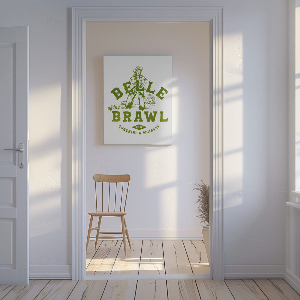 Belle Of The Brawl Cowgirl Wandkunst | Leinwand-Bilder