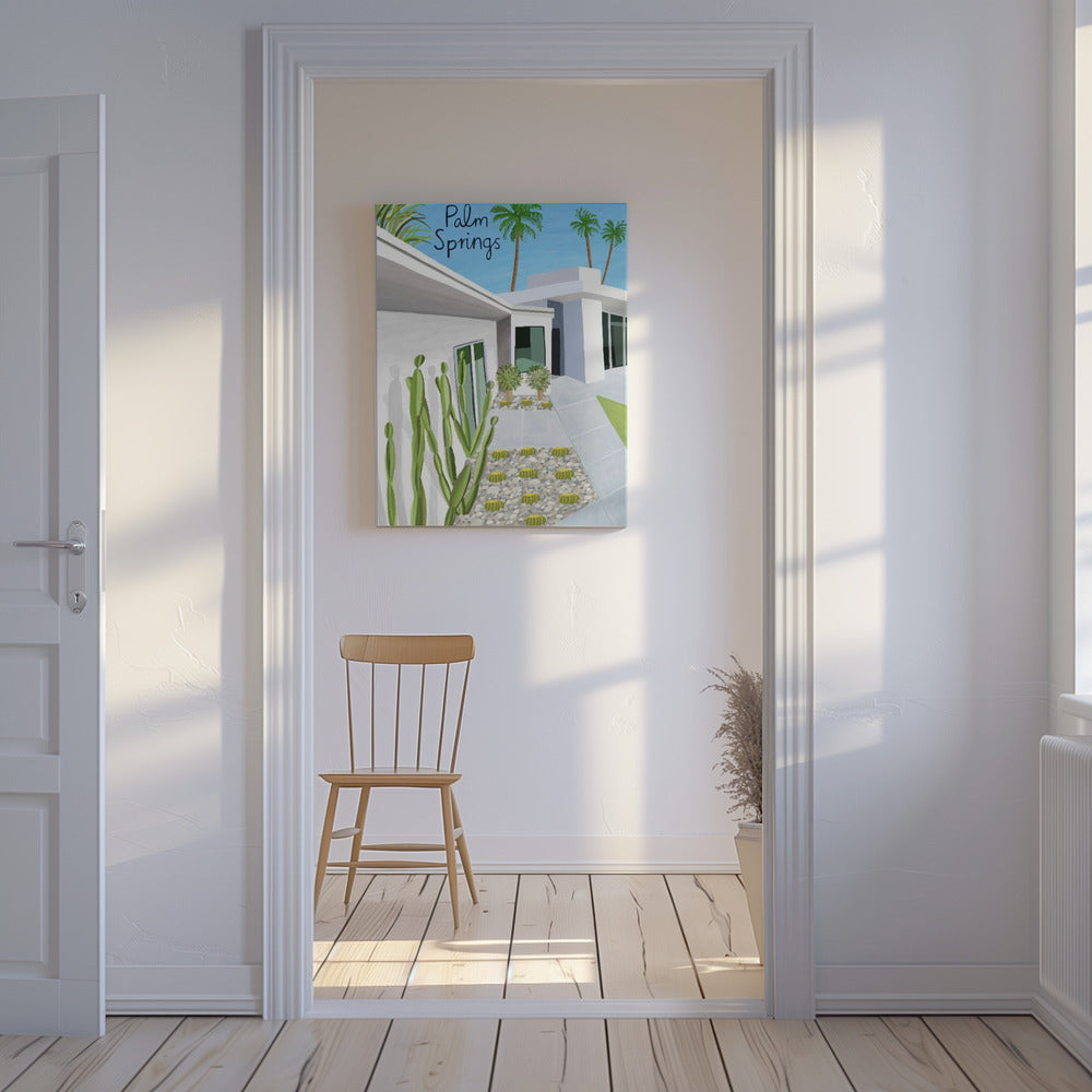 Architecture moderne de Palm Springs par l'artiste Carla Daly | Tableaux sur Toile