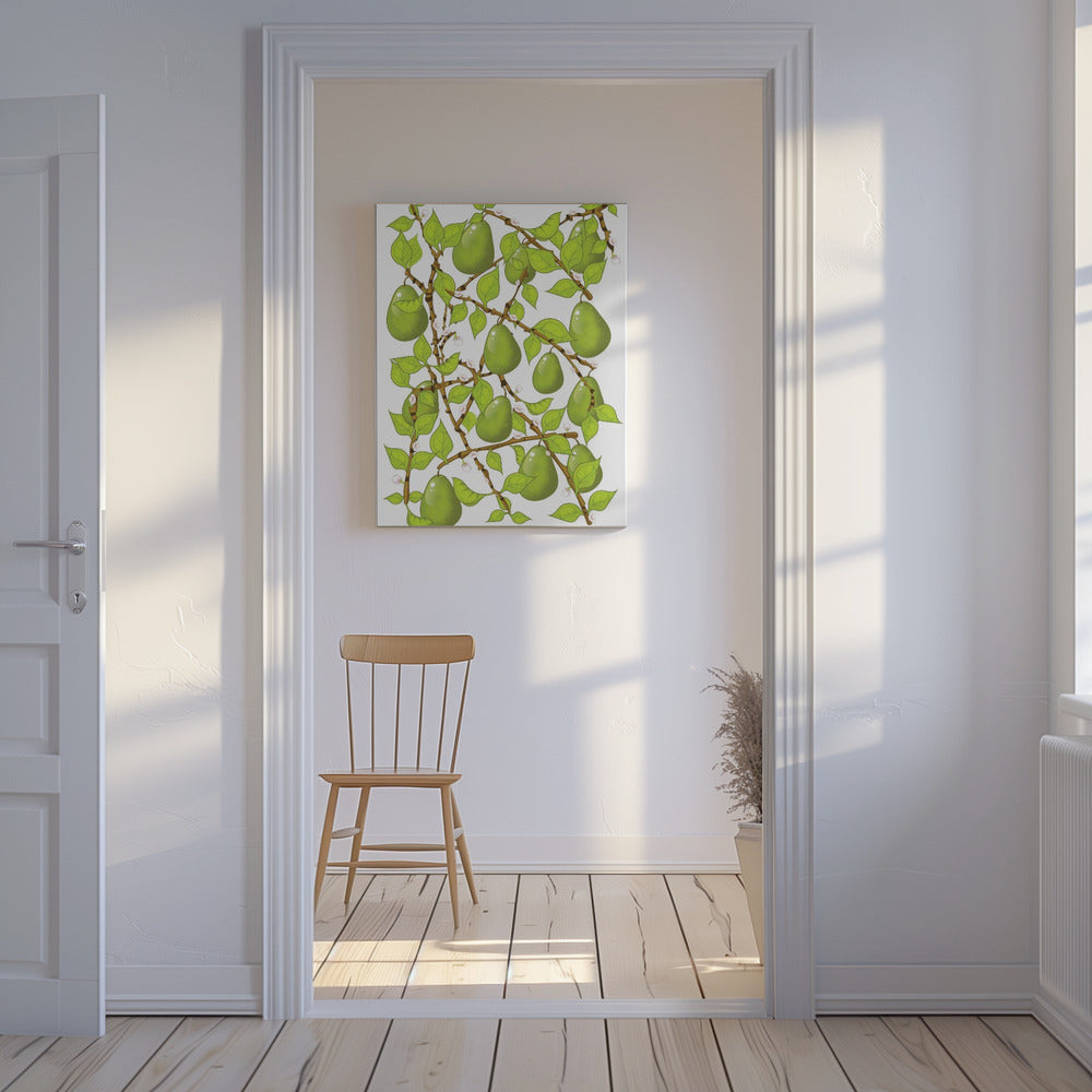 Pear Blossom Tangle | Canvas