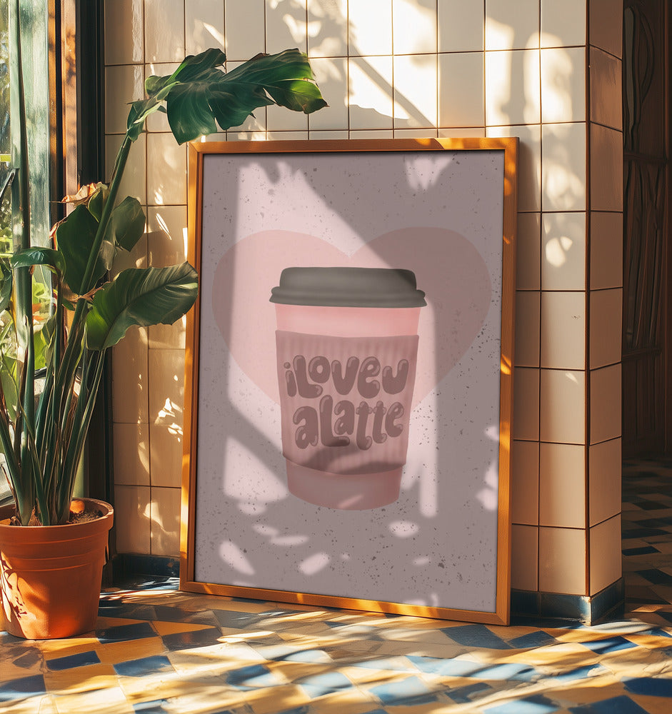 Ich liebe dich, einen Latte | Poster