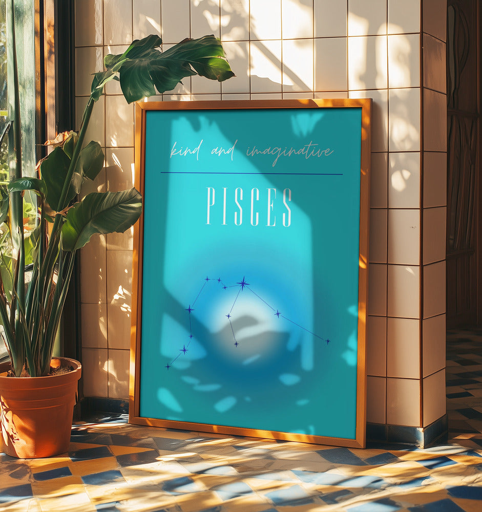 Pisces Zodiac Print Art | Poster