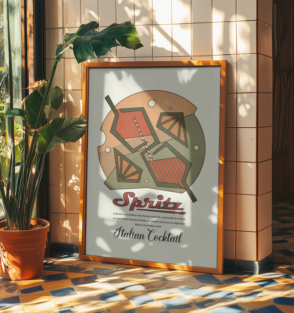 Geometrical spritz print | Poster