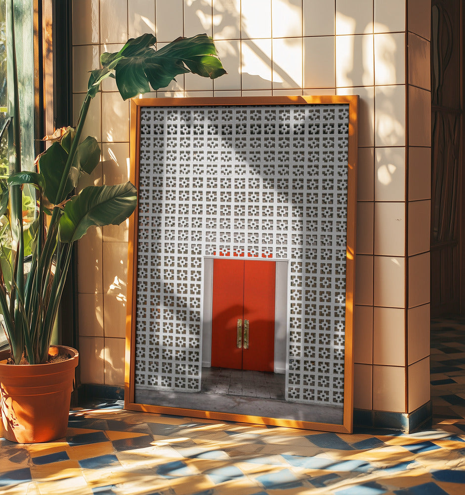 Vibrant Orange Door | Poster