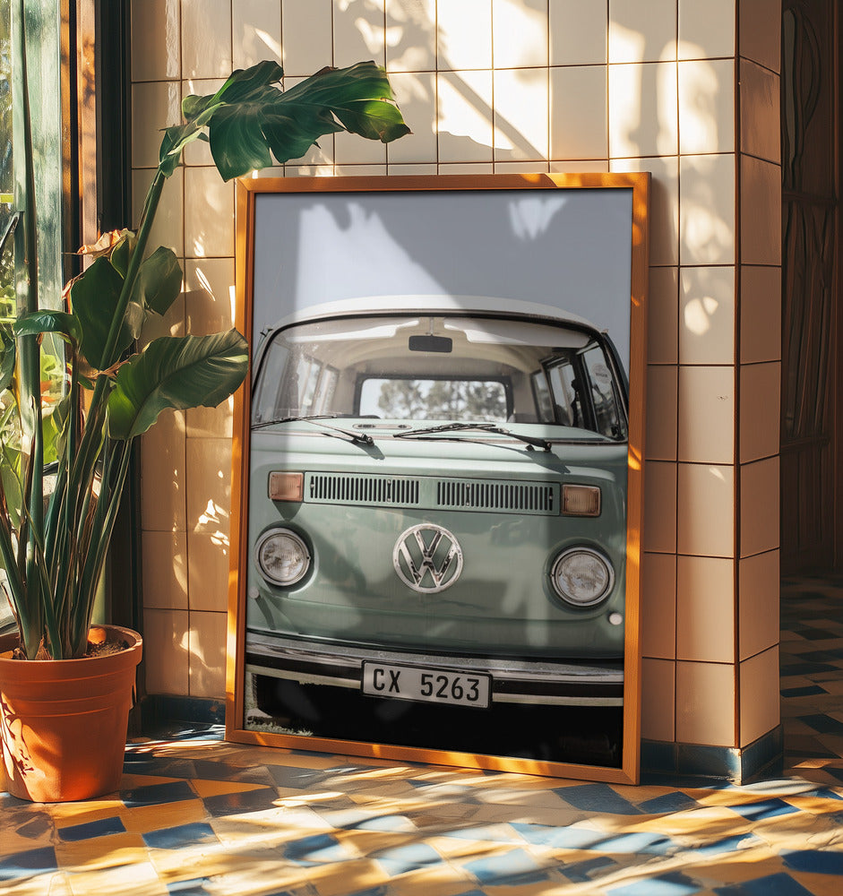 Klassisches Design in sanften Grüntönen Autos | Poster