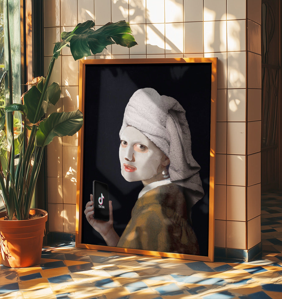 Girl with TikTok | Poster
