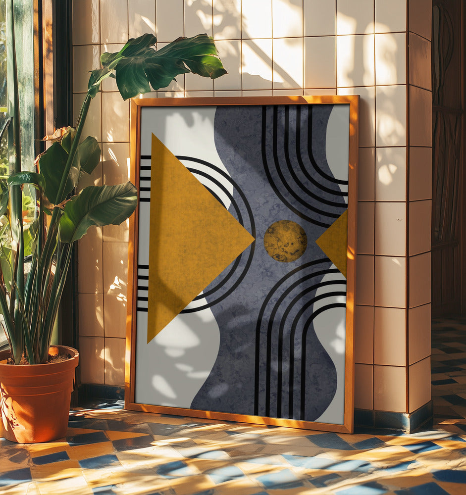 Textured Mid Century Composition 3 | Poster