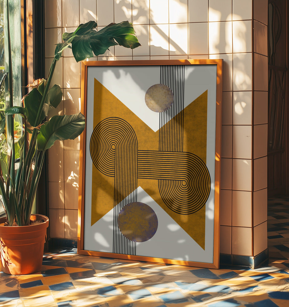 Textured Mid Century Composition 4 | Poster