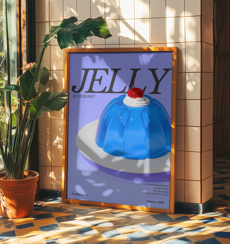 Blaues Gelee | Poster