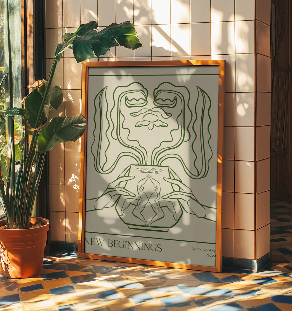 Vessel Collection : New Beginnings (LineArt) | Poster