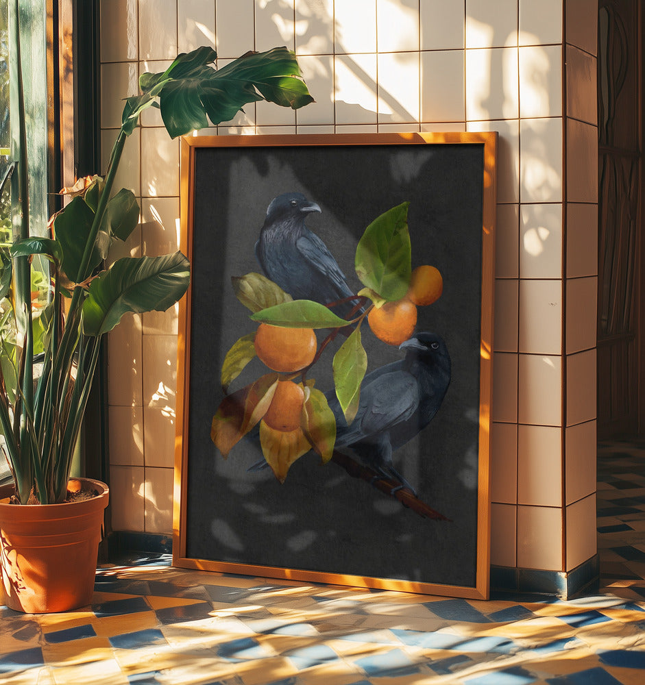 Crows and Persimmons | Poster