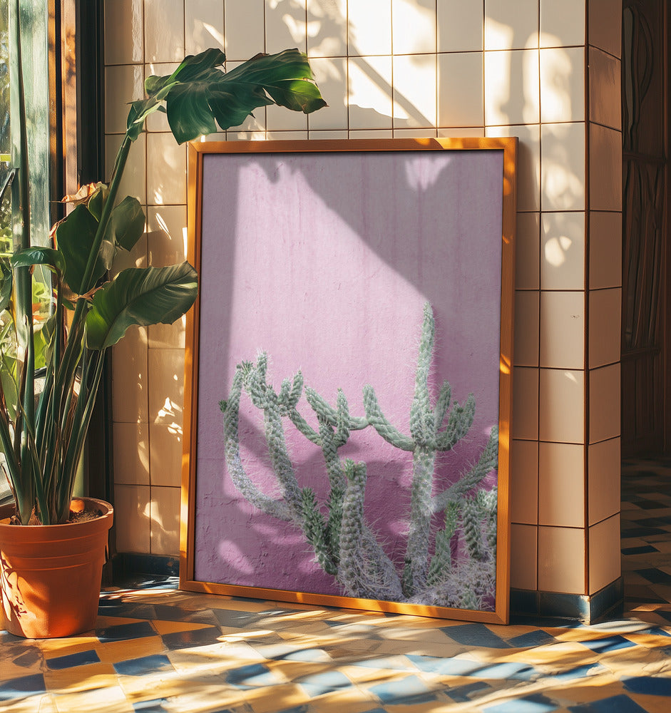 Cactus On Pink | Poster