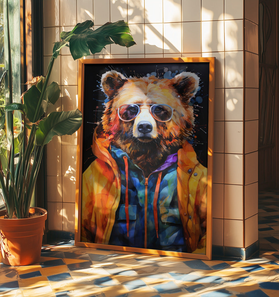 Bear Watercolor Animal Art | Poster