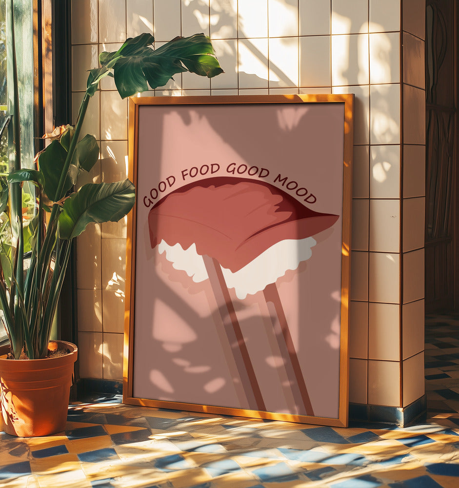 Essen ist lebensnotwendig | Poster - Kunstdruck