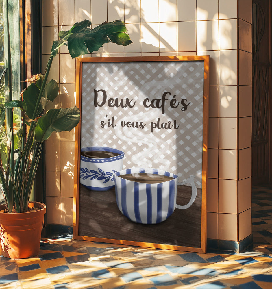 Two coffees please | Poster