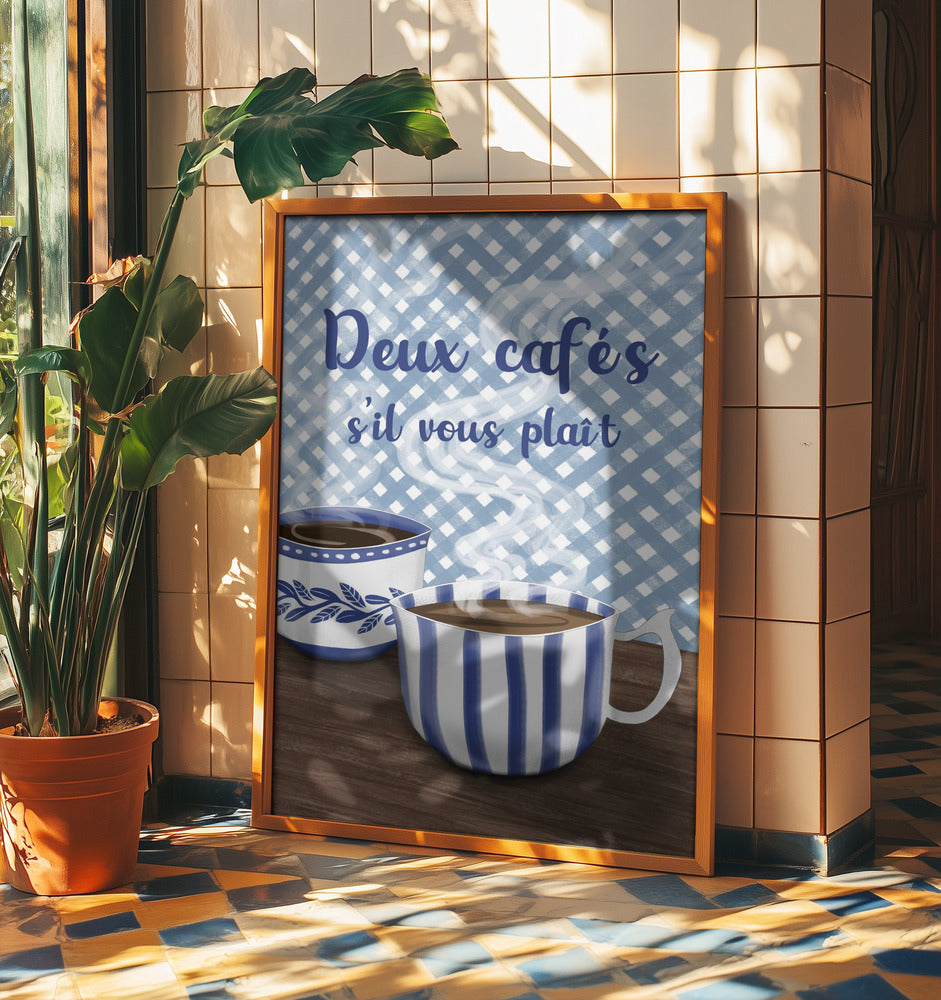 Two coffees please | Poster