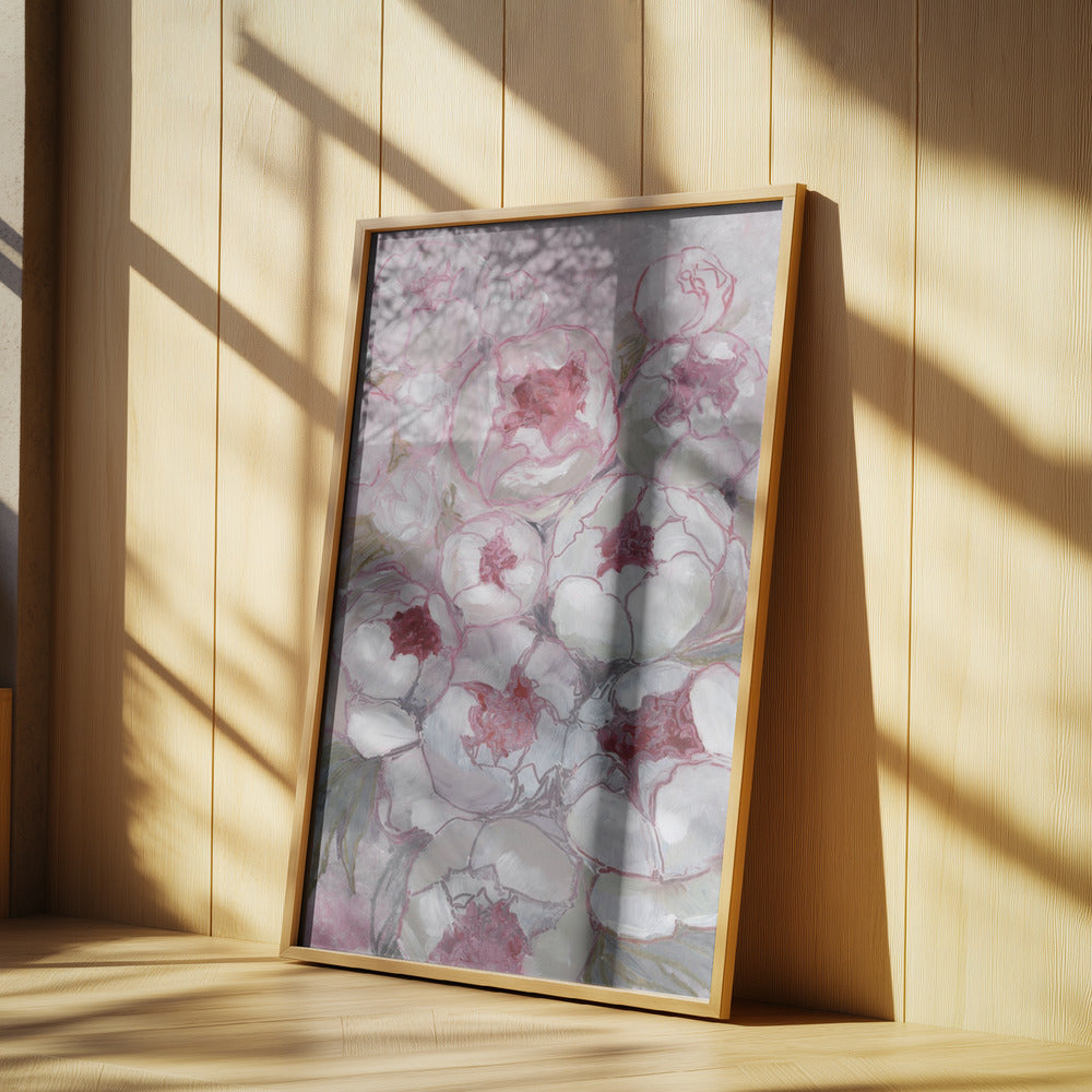 Nuria bouquet of peonies in pink | Poster