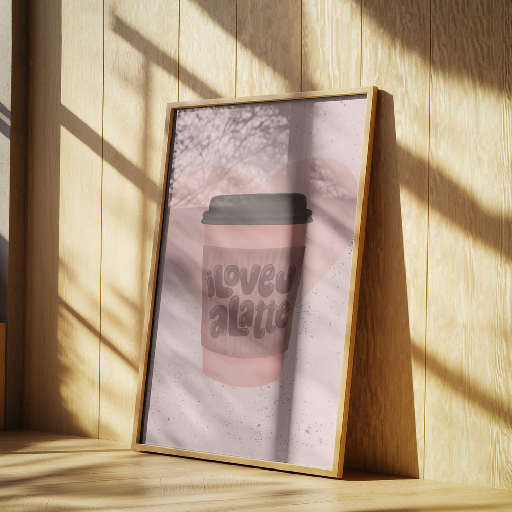 Ich liebe dich, einen Latte | Poster