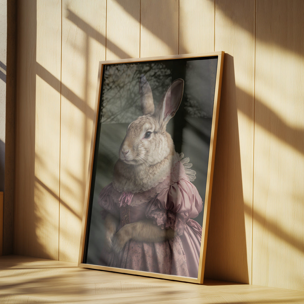 Regal Rabbit Lady | Poster