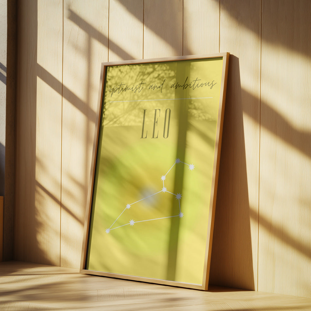 Löwe Sternzeichen Druckkunst | Poster