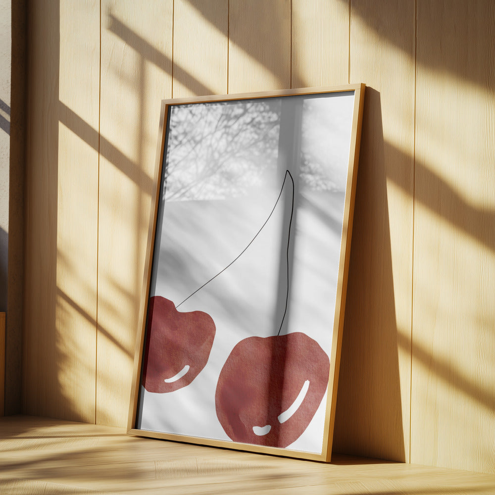 Isolated Cherries | Poster