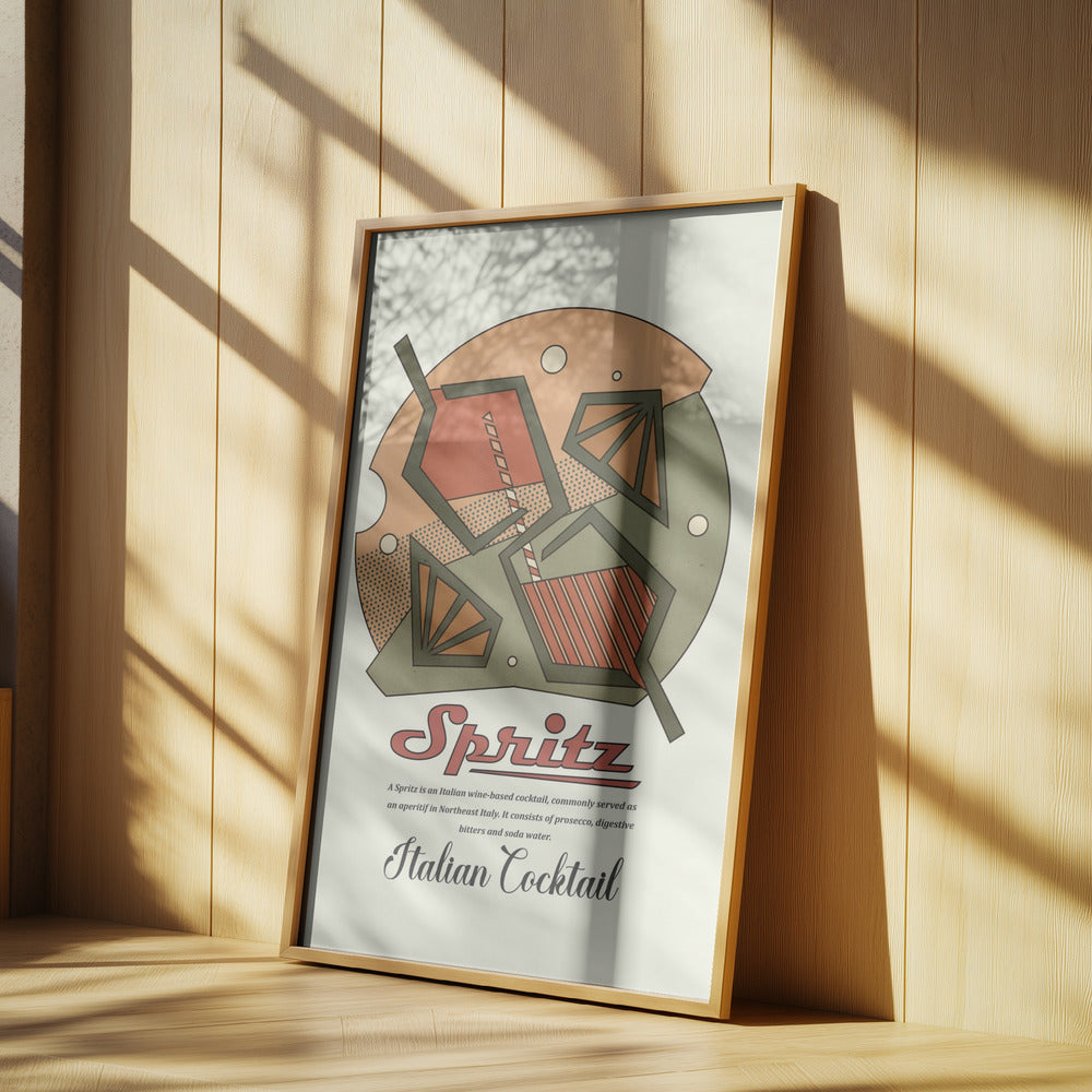 Geometrical spritz print | Poster