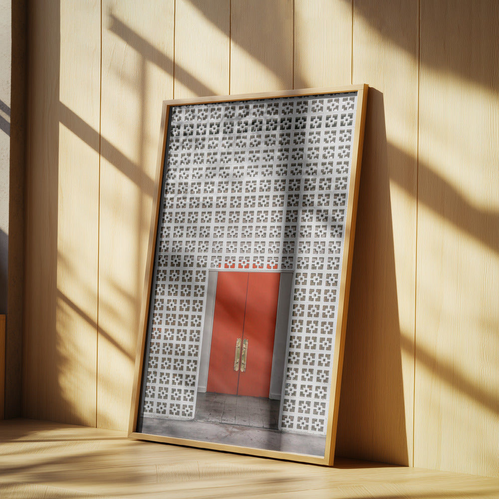 Vibrant Orange Door | Poster