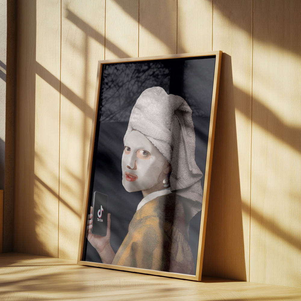 Girl with TikTok | Poster