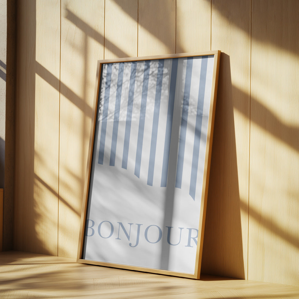 Bonjour Stripes | Poster