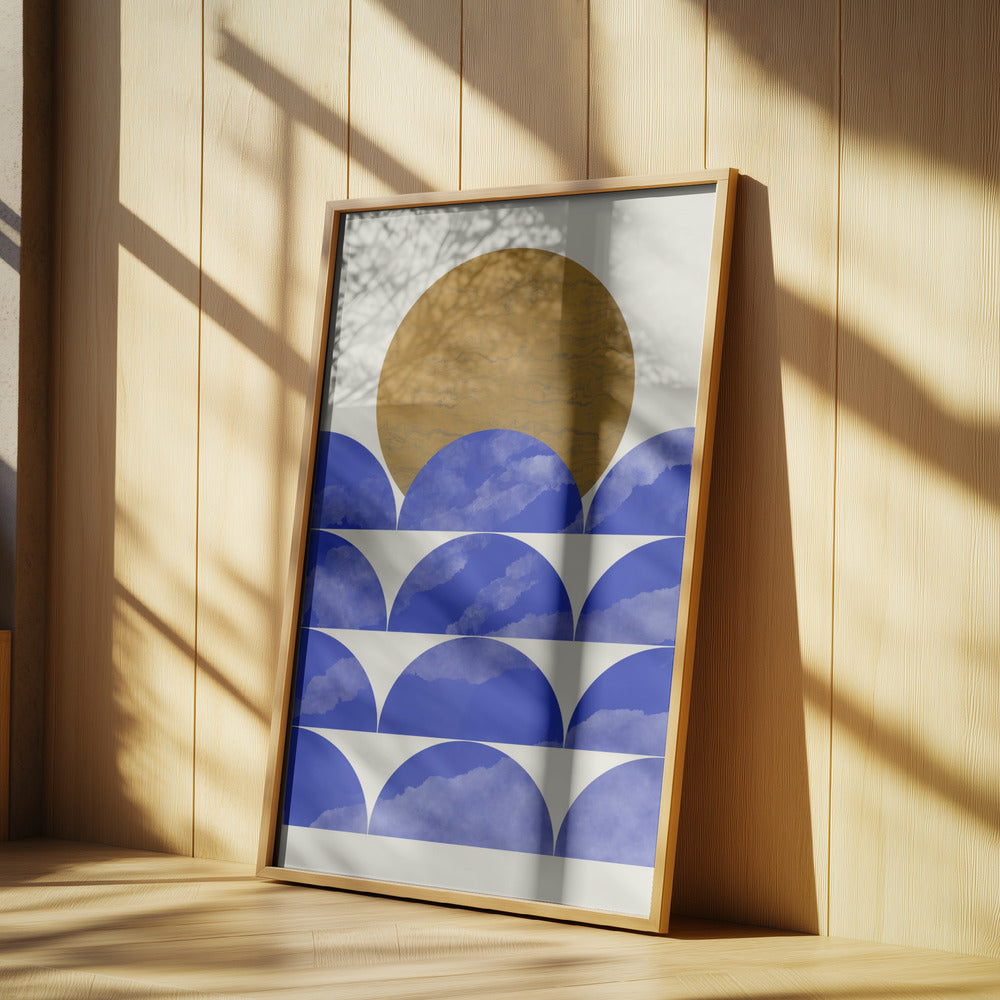 Geometrical Sunset Composition | Poster