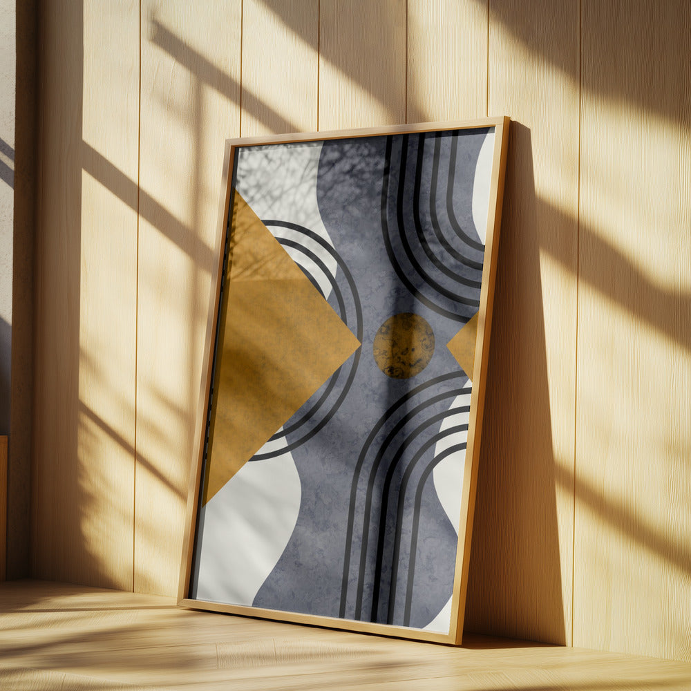 Textured Mid Century Composition 3 | Poster