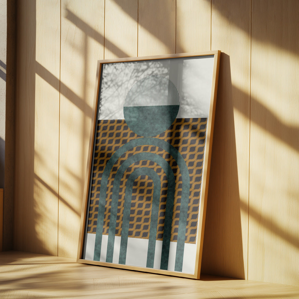 Textured Mid Century Composition 5 | Poster