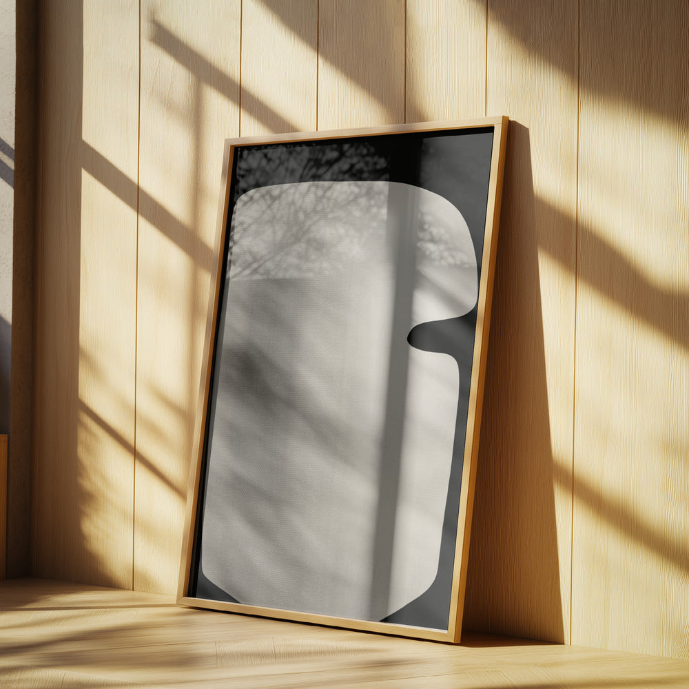 Abstract White Sculpture Mask | Poster