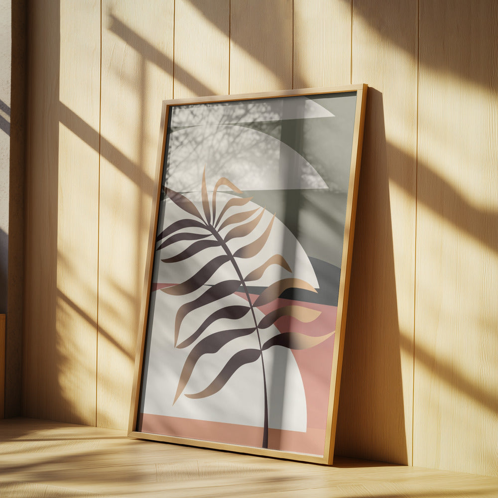 Glödande palmblad | Poster