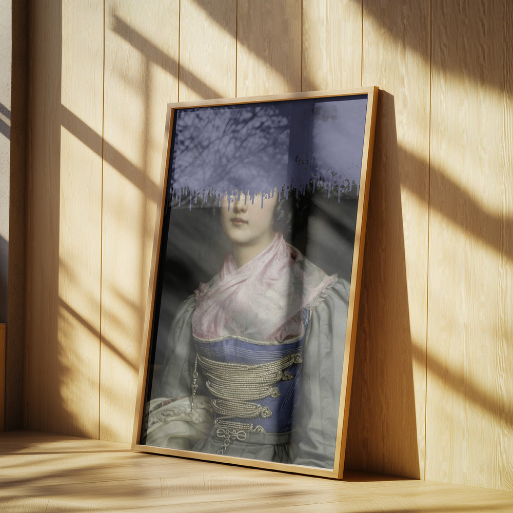 Portrait of Vintage Woman Collage | Poster