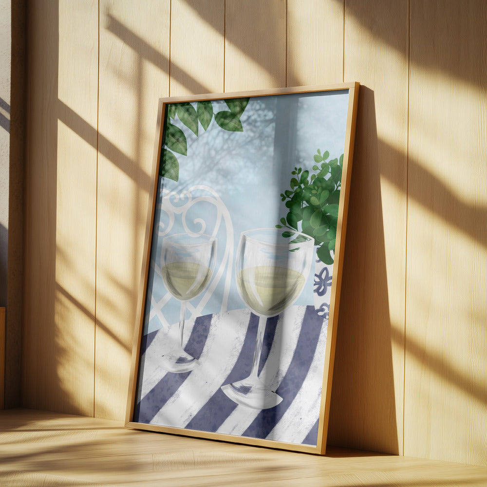 White wine under the tree | Poster