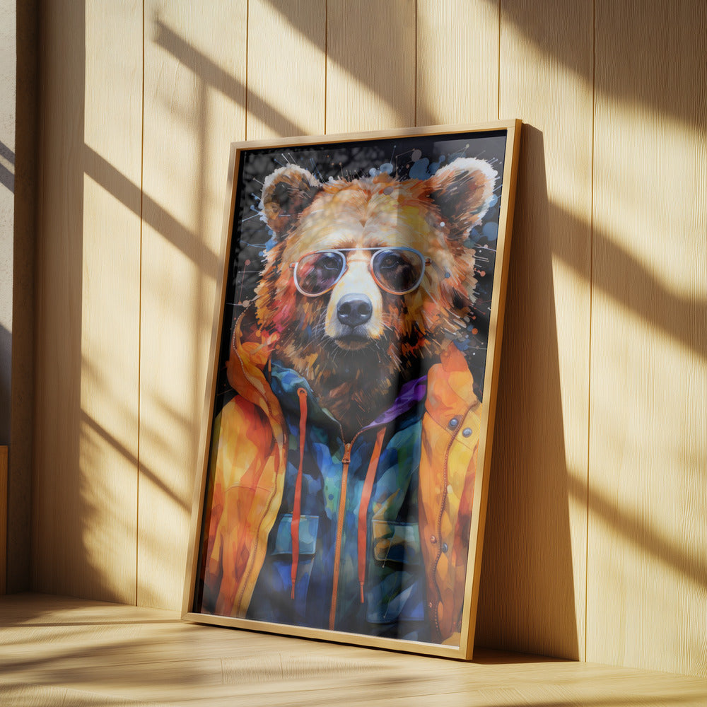Bear Watercolor Animal Art | Poster