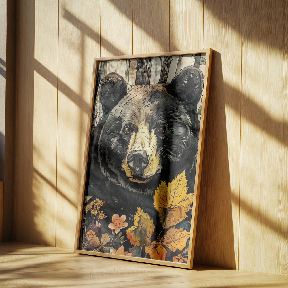Tierbär Aquarell Tierkunst 6 | Poster